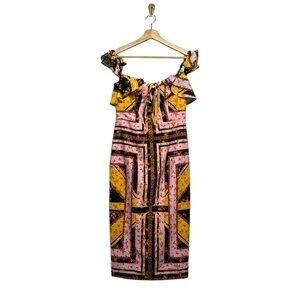 PASDUCHAS Floral Print Pencil Dress Multi 10